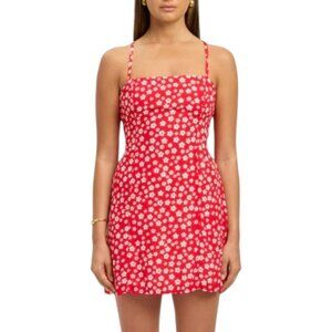 Princess Polly Mini Red Floral Dress 2